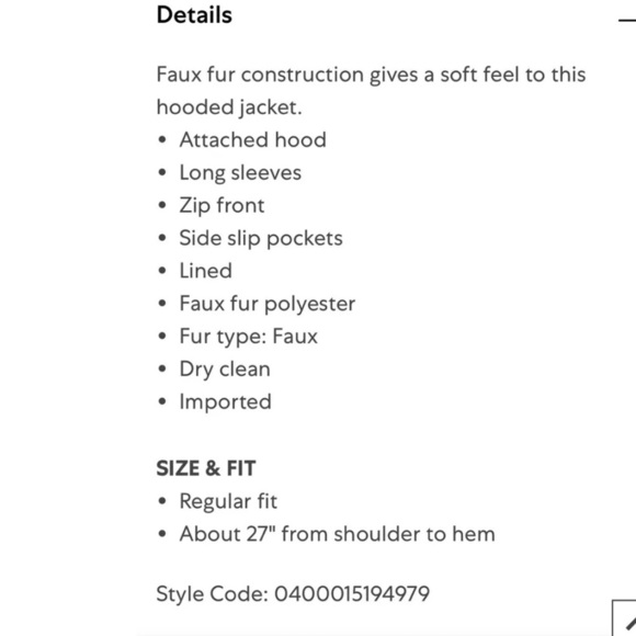 RAINFOREST Faux Fur Hooded Jacket NWOT in Tan - Picture 7 of 7